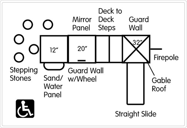 Amy 911-117B 36_2d commercial playground equipment, playground equipment, outdoor playground equipment