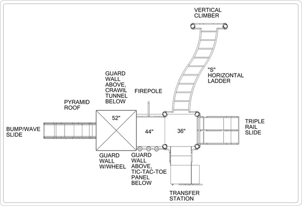 Jaime 911-166B 38_2d commercial playground equipment, playground equipment, outdoor playground equipment