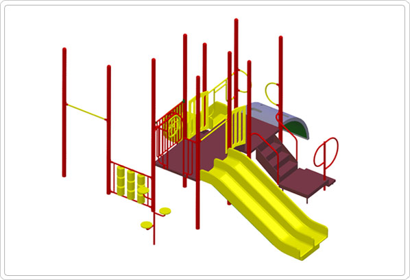 Lindsey 911-247B 23_3d commercial playground equipment, playground equipment, outdoor playground equipment