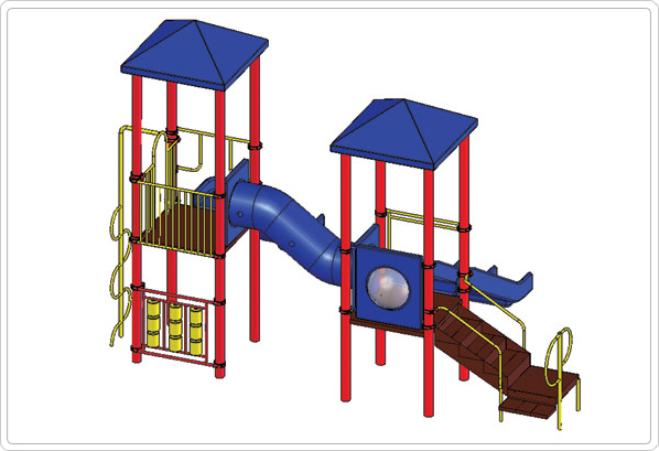 Seth 911-142B 40_3d commercial playground equipment, playground equipment, outdoor playground equipment