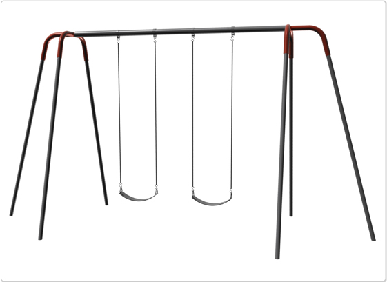 Swings - Heavy Duty Modern Tripod Swing - 10ft 2Seat Swings - Heavy Duty Modern Tripod Swing - 10ft 2Seat