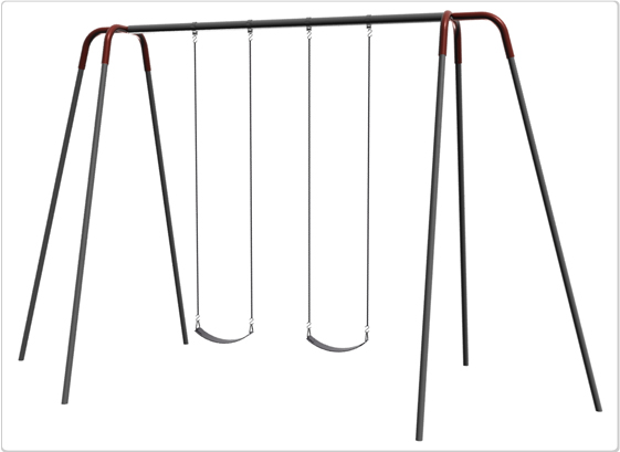 Swings - Heavy Duty Modern Tripod Swing - 12ft 2Seat Swings - Heavy Duty Modern Tripod Swing - 12ft 2Seat