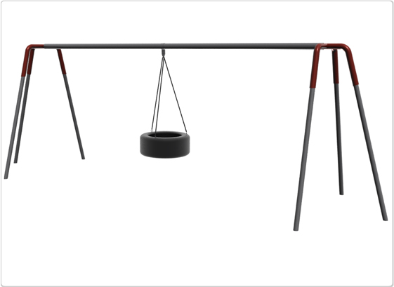 Swings - Heavy Duty Tripod Tire Swing Swings - Heavy Duty Tripod Tire Swing