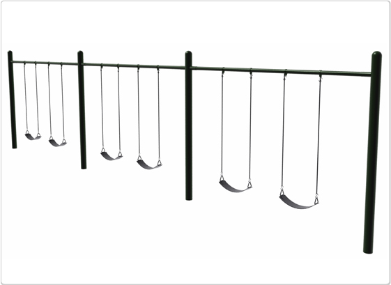 Swings - Single Post Swing - 6 Seat Swings - Single Post Swing - 6 Seat