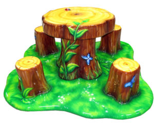Tuff Stuff Log-Table-Stool-set