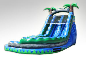 Inflatables Combo WS 1065 Blue Crush Curvy, Water Slide