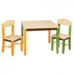Earth Tones Table and Chair Set for playhouse