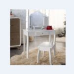 Lovely White Vanity and Stool for playhouse
