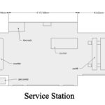Main Street Service Station Floorplan