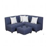 Navy Chevron Sectional for playhouse