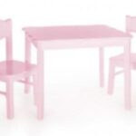Pink Curved Top Table and Chair Set for playhouse