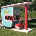 Turnpike Toll Booth, playhouse theming