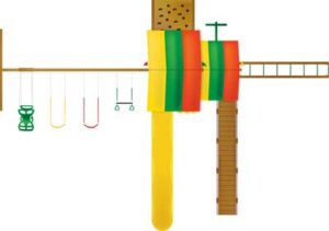 Swingset Model 535, Deluxe Supreme Swing Set