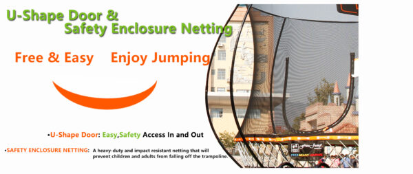 Trampoline: Round 8ft Springless with Enclosure - Image 2