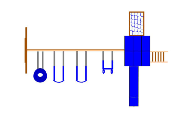 Play Tower Series: "Model 173" Poly Swing Set - Image 2