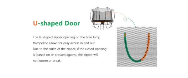 Trampoline: Square 11ft Springless with Enclosure - Image 6