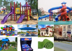 A-OK playgrounds, contact us, commercial playground equipment, indoor playground equipment, outdoor playground equipment, custom slides, sport courts, playground safety surfacing, shade structures, projection video games, virtual reality (VR), play houses, backyards swing sets, trampolines, hunting blinds,