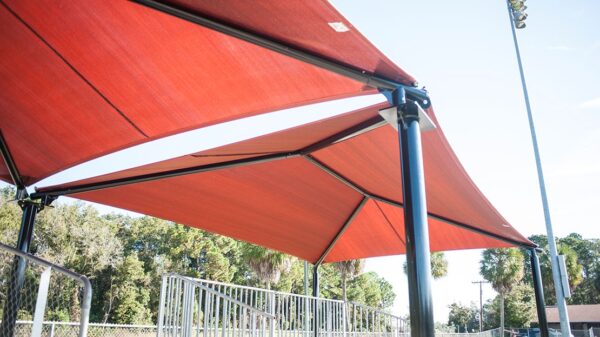 multi dome shade, shade structure, commercial shade structure, sail structure, custom shade structure, Commercial shade structures, shade canopy