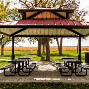 square duo top shelter, square shelter, commercial shelter, shade structure, commercial shade structure, shelter structure, custom shade structure, Commercial shelter structure, park shelter