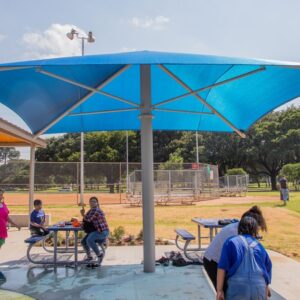 hexagon hip shade, shade structure, commercial shade structure, sail structure, custom shade structure, Commercial shade structures, shade canopy
