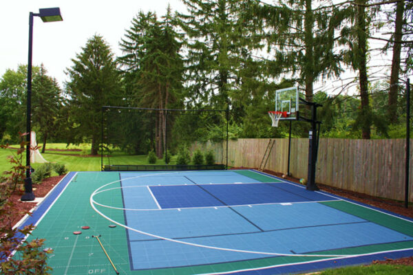 pickleball court construction, pickleball court resurfacing, pickleball court installation, basketball court construction, backyard basketball court resurfacing, basketball court installation, sport court construction, sport court installation