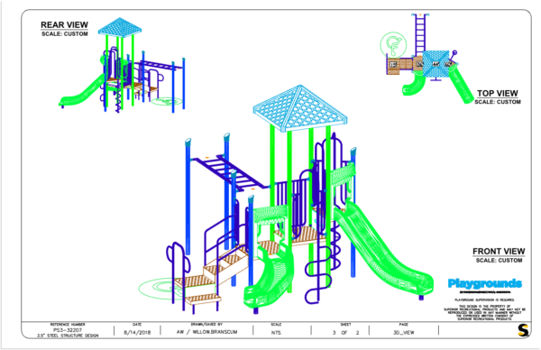 Child Works PS3-32207 (QUICK) - Modular Playground Equipment - Image 6