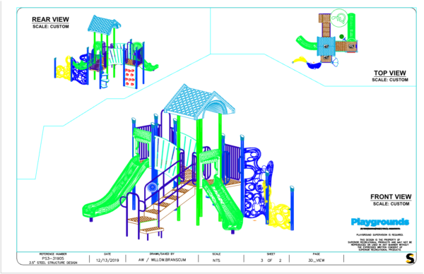 Child Works PS3-31905 (QUICK) - Modular Playground Equipment - Image 12