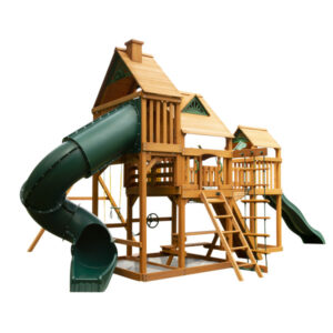 Treasure Trove w/ Amber Posts and Standard Wood Roof (Gorilla Playsets)