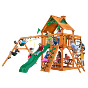 Navigator w/ Amber Posts and Standard Wood Roof (Gorilla Playsets)