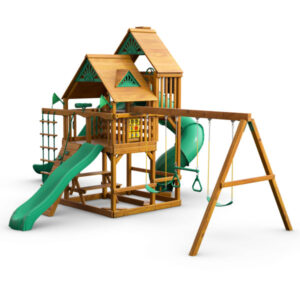 Great Skye II w/ Amber Posts and Standard Wood Roof (Gorilla Playsets)