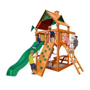 Chateau Tower w/ Amber Posts and Standard Wood Roof (Gorilla Playsets)
