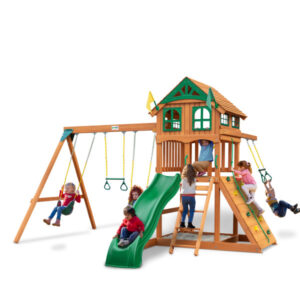Outing w/ Wood Roof & Trapeze Arm (Gorilla Playsets)