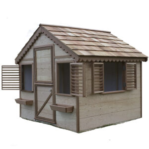 Cottage with 3 Windows and Dutch Door