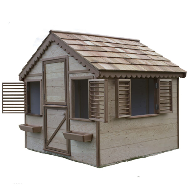 Cottage with 3 Windows and Dutch Door