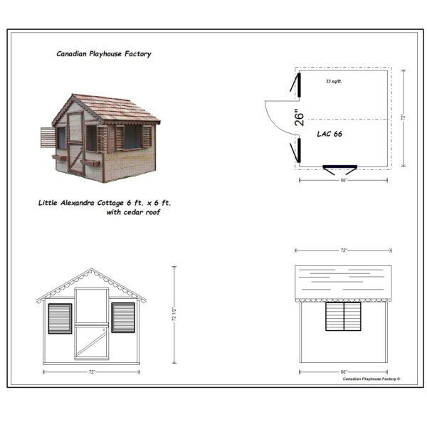 Cottage with 3 Windows and Dutch Door - Image 3