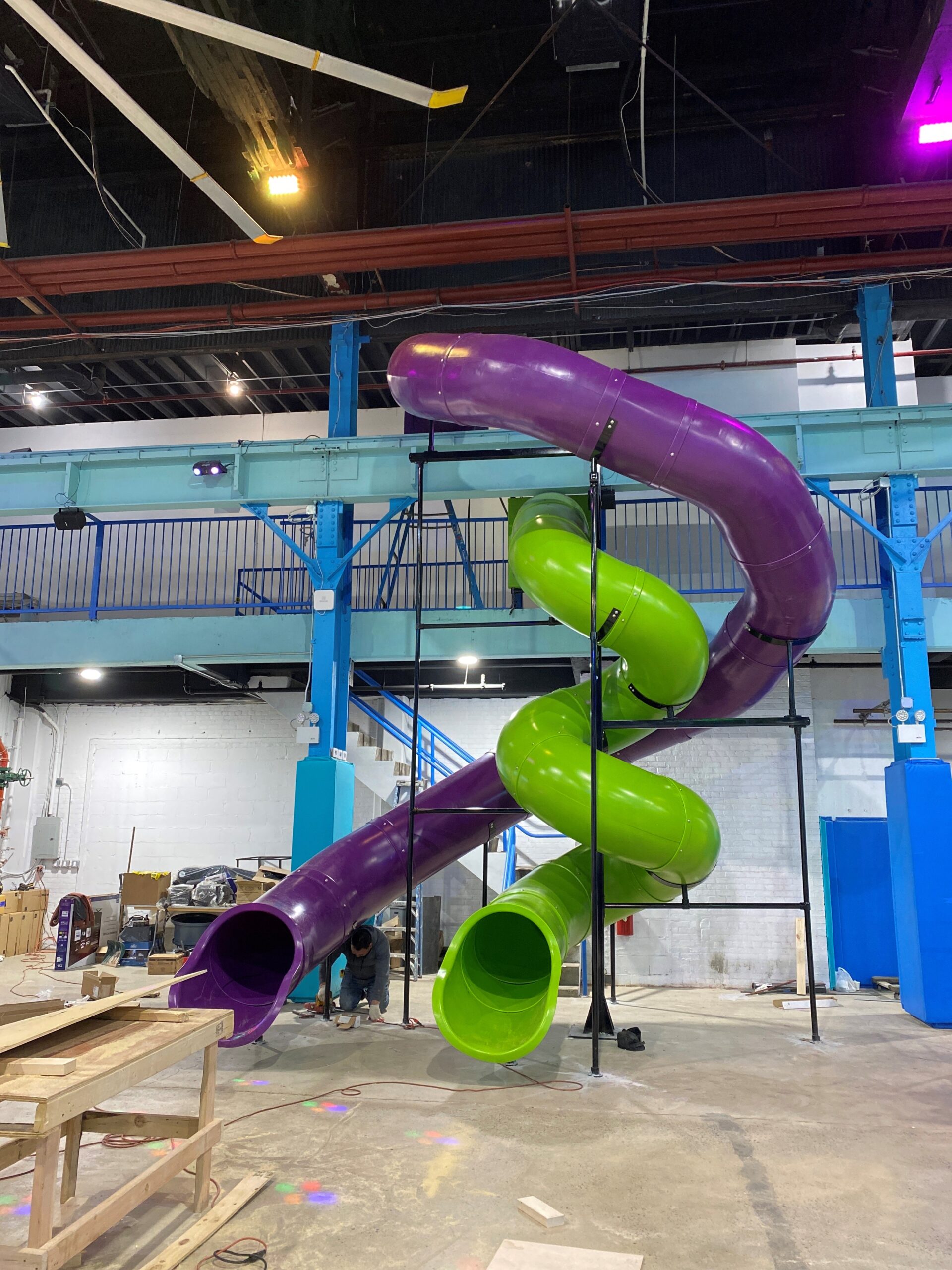13.5 ft and 19.5 ft Deck Height Custom Indoor Slide (view 2)