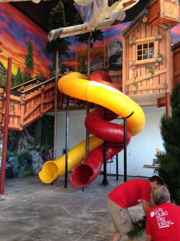 14 ft 6 in Deck Height Custom Indoor Slide
