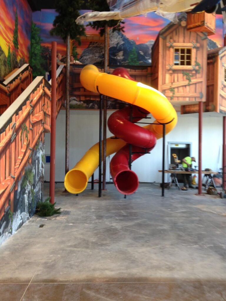14 ft 6 in Deck Height Custom Indoor Slide (view 2)