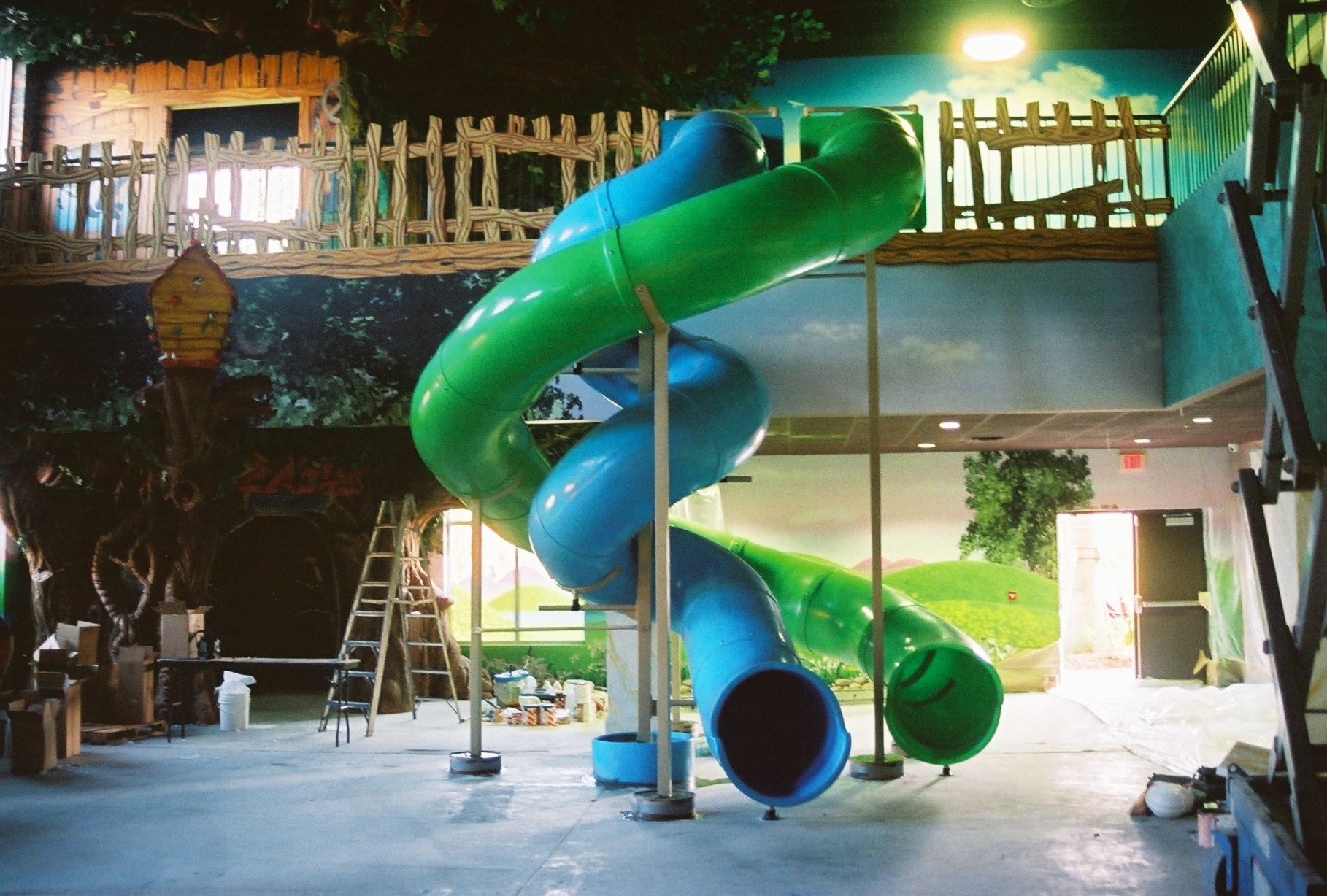 14 ft Deck Height Custom Indoor Slide (view 2)