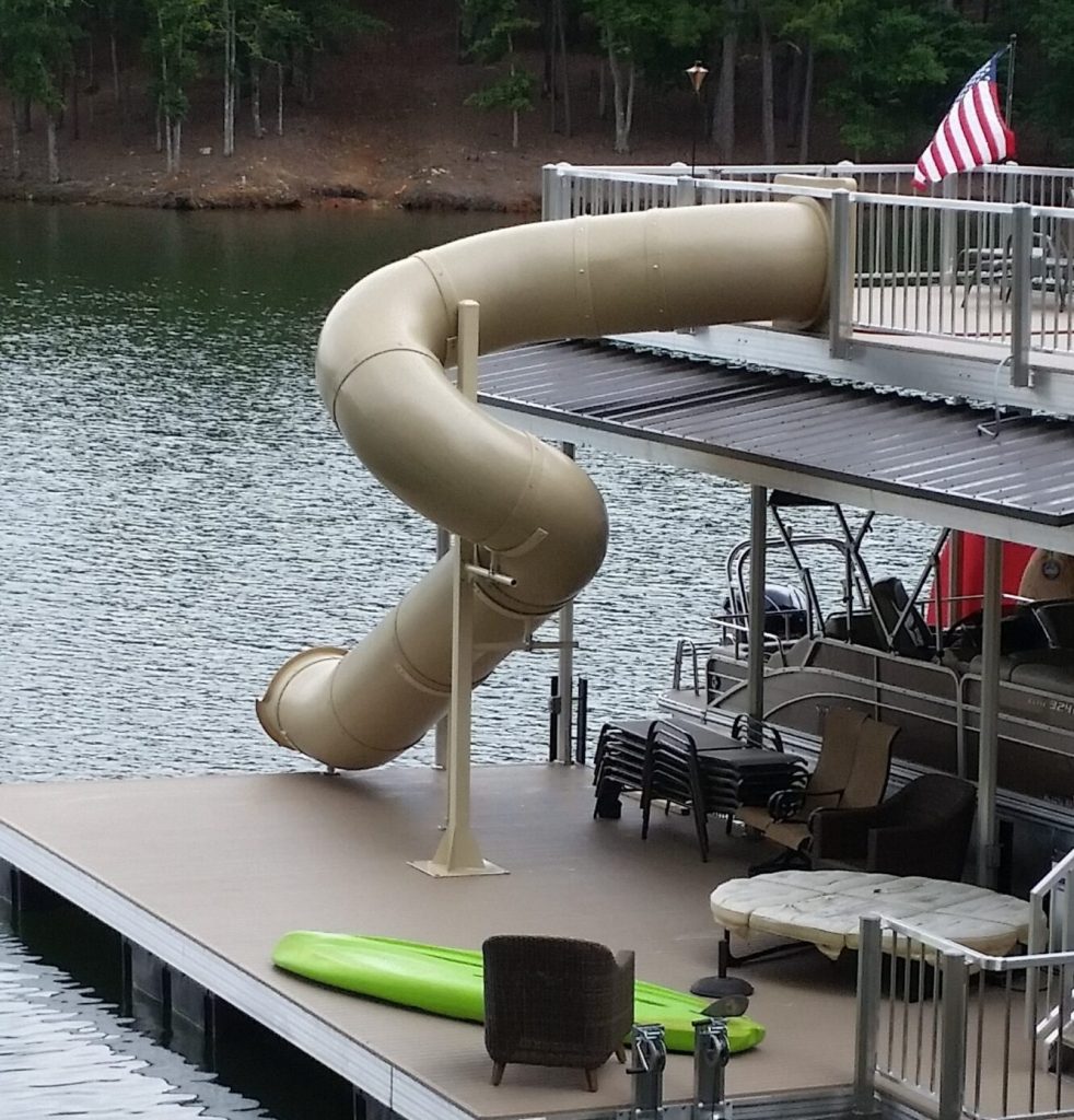270 Degree Spiral Custom Lake & Dock Slide