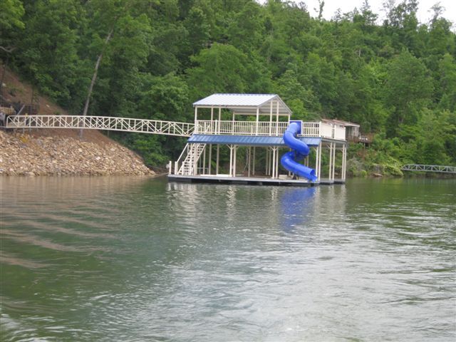 450 Degree Spiral Custom Lake & Dock Slide