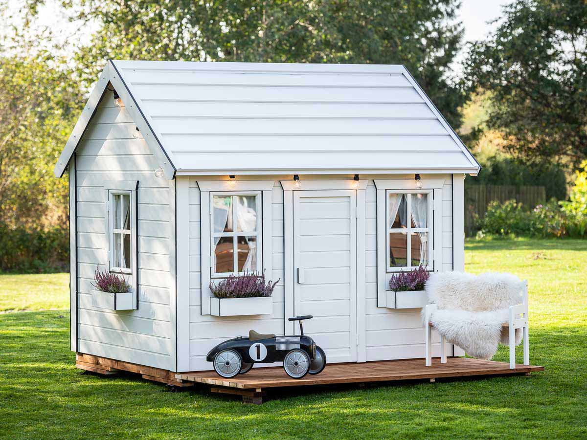 Arctic Nario 6x8 Wooden Kids Playhouse with Loft