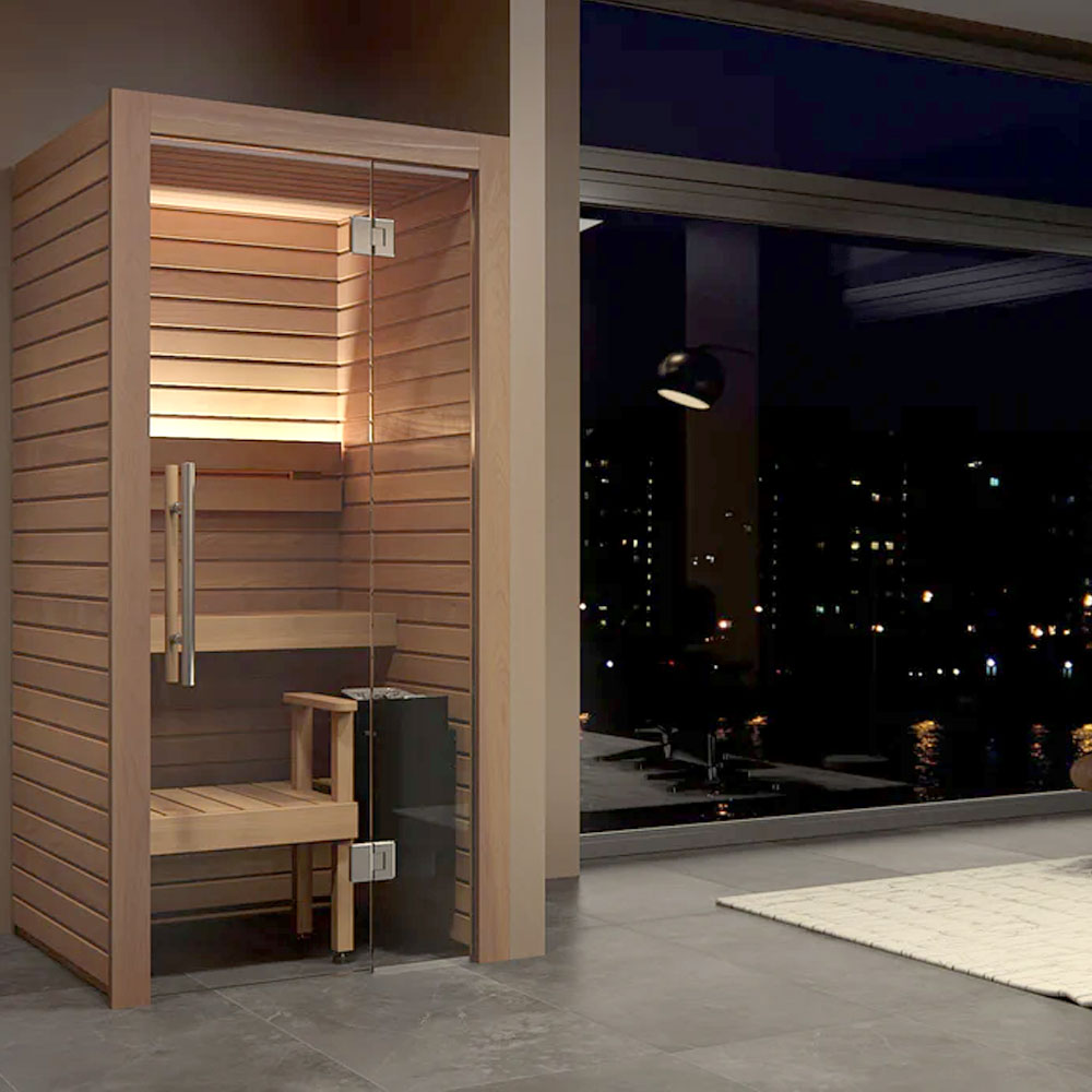 Auroom Cala Glass Mini Indoor Sauna Kit | Up to 4 People