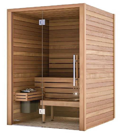Auroom Cala Wood Indoor Sauna Kit | 2-3 Person Thermo-Aspen
