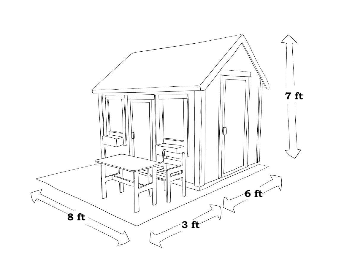 Blue Jay 6x8 Blue Wooden Kids Playhouse with Loft (view 4)