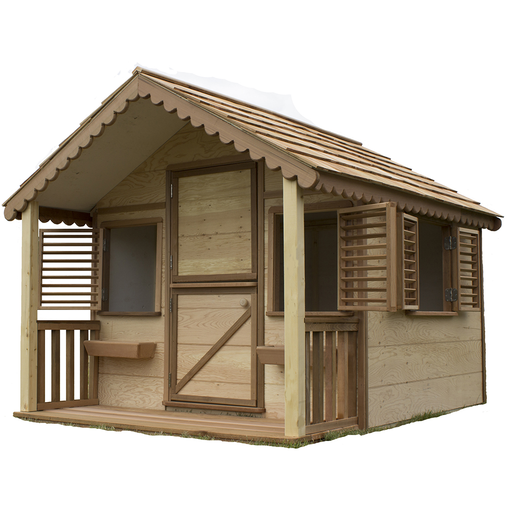 Cottage 8 ft. x 6 ft. with Covered Front Porch Playhouse