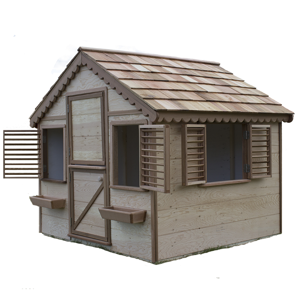 Cottage with 3 Windows and Dutch Door Playhouse
