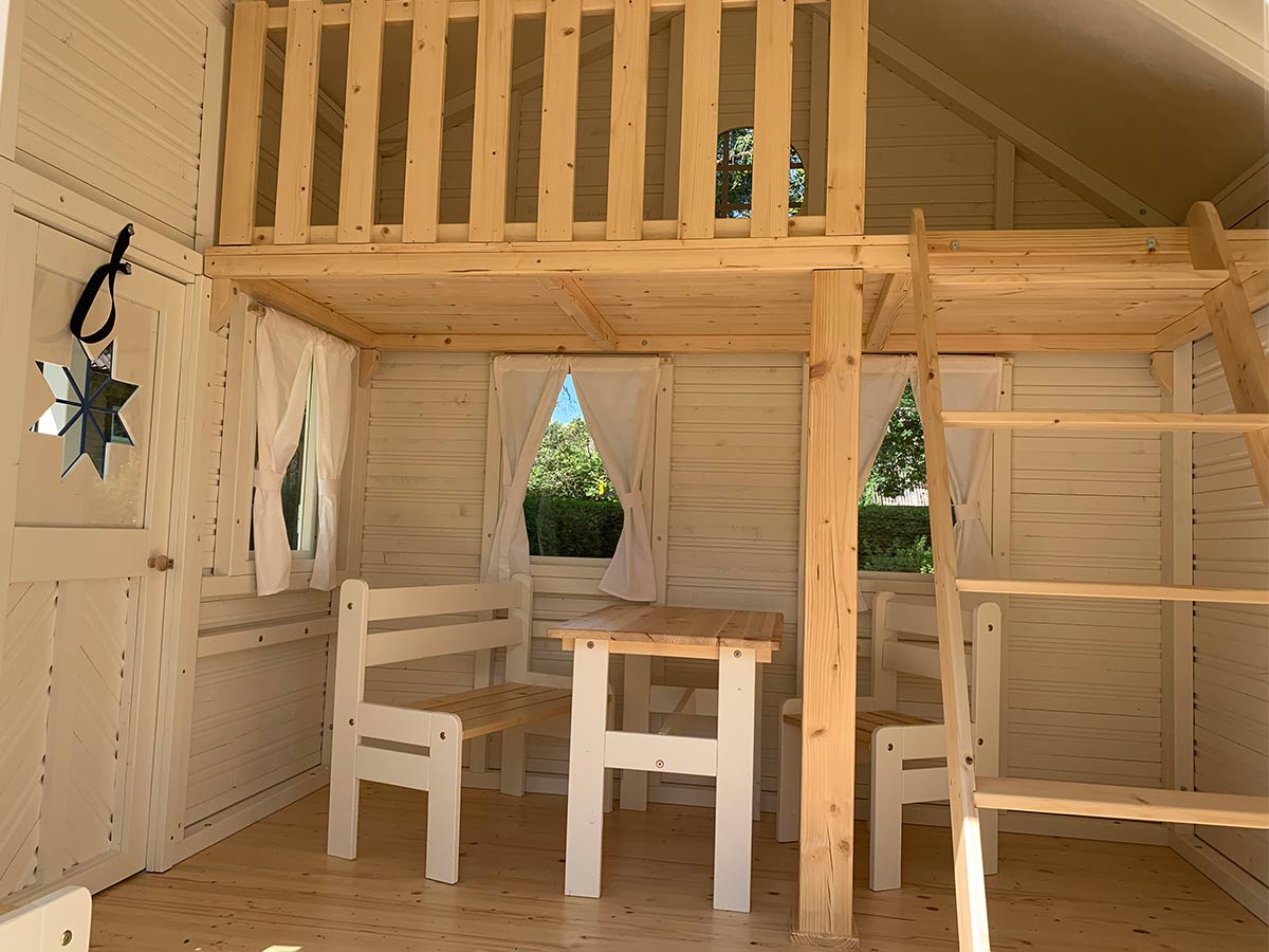 Countryside 8x8 Wooden Kids Playhouse with Covered Terrace (view 4)