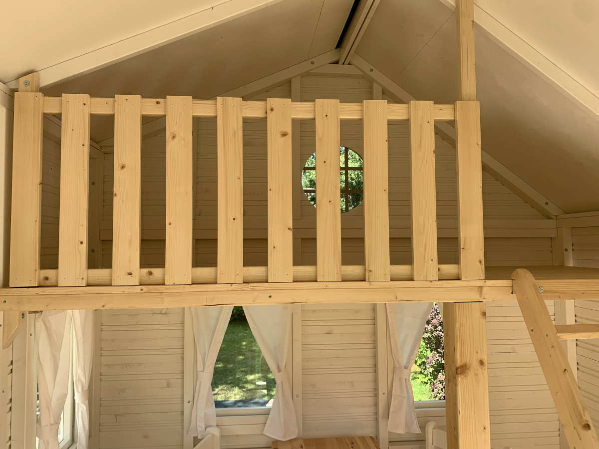 Countryside 8x8 Wooden Kids Playhouse with Covered Terrace (view 6)