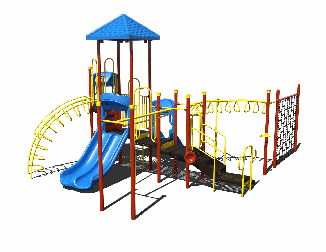 CW-0002-2 Commercial Modular Play Structure | Ages 5-12 | Capacity 26